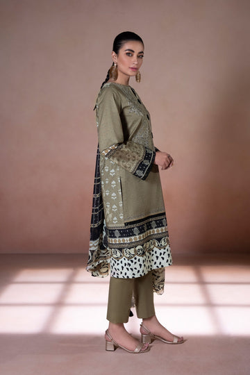 Sapphire U3E SG22V5 5 3 Piece Embroidered Cotton Suit Intermix Collection 2022 Online Shopping